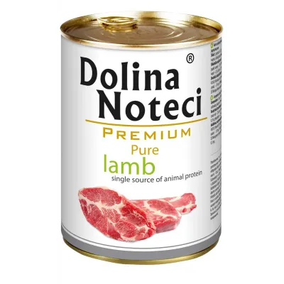 Dolina Noteci Hrană umedă pentru câini Premium Pure cu miel, 400g